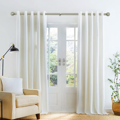 80cm Straight Tension Shower Curtain Rod & Hook Set