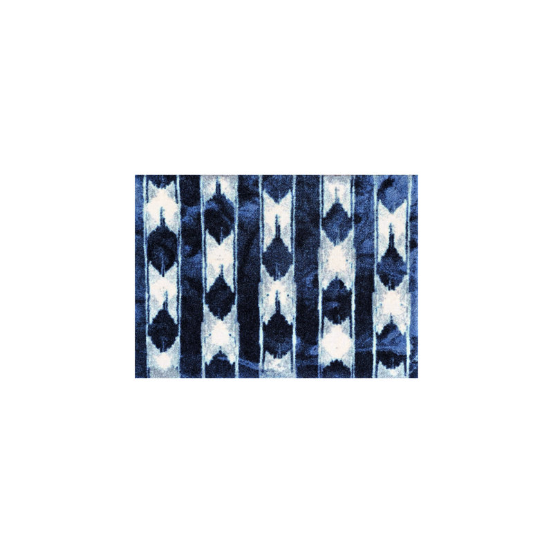 Petit tapis de sol Indigo Ikat