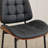 Modern Walnut-Finish Bentwood Upholstered Side Dining Chair-1381219081-1381219094