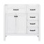 Meuble-lavabo 36 po sans lavabo, base d'armoire seulement, armoire de salle de bain avec tiroirs, structure solide et panneau en bois aggloméré-1236267785