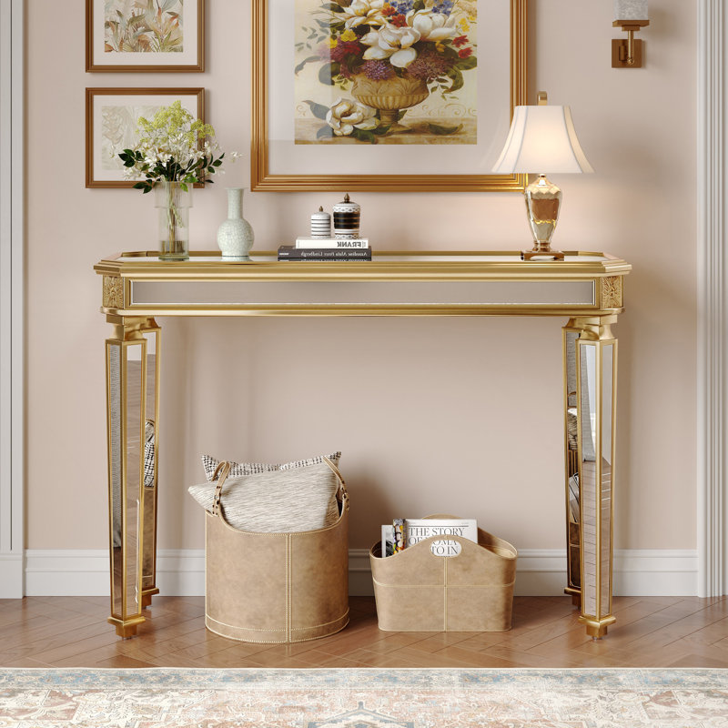 Console miroir, canapé rétro
