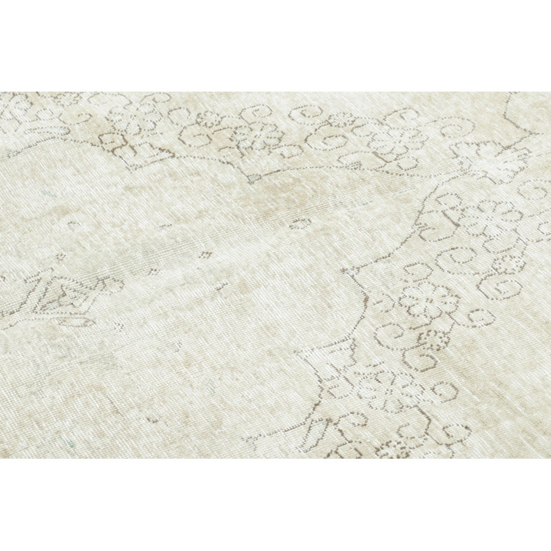 Distressed One-of-a-Kind 9'7X11'6 Hand Knotted Area Rug