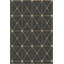 Tapis jaune lavable à motif tissé traditionnel-419943498