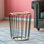 Maymie Glass Top End Table