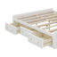 Base de lit plateforme en bois pour grand lit comprenant six tiroirs-1646246058