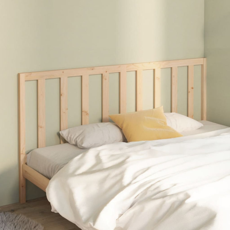 Gossoncourt Solid Wood Headboard, Grey, Double (4'6)