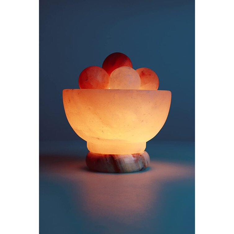 Dakota Fields Lampe de chevet en sel naturel de l'Himalaya rose, câble  certifié, lampe de sel rose de l'Himalaya, avec gradateur et ampoule… -  Wayfair Canada