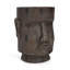 Tabouret de table d'extérieur à piédestal avec statue de Moai