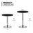 Stewartsville 3-Piece Pedestal Faux Leather Dining Set-455455597-494163889