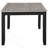 Centera Grey And Black Rectangular Dining Table With Extension Leaf