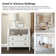 Areebe 2 - Drawer Nightstand with Pull-Out Storage Tray and Built-In Outlets