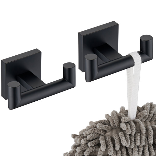 KOKOSIRI Double Towel Hooks Wall Mounted | Wayfair
