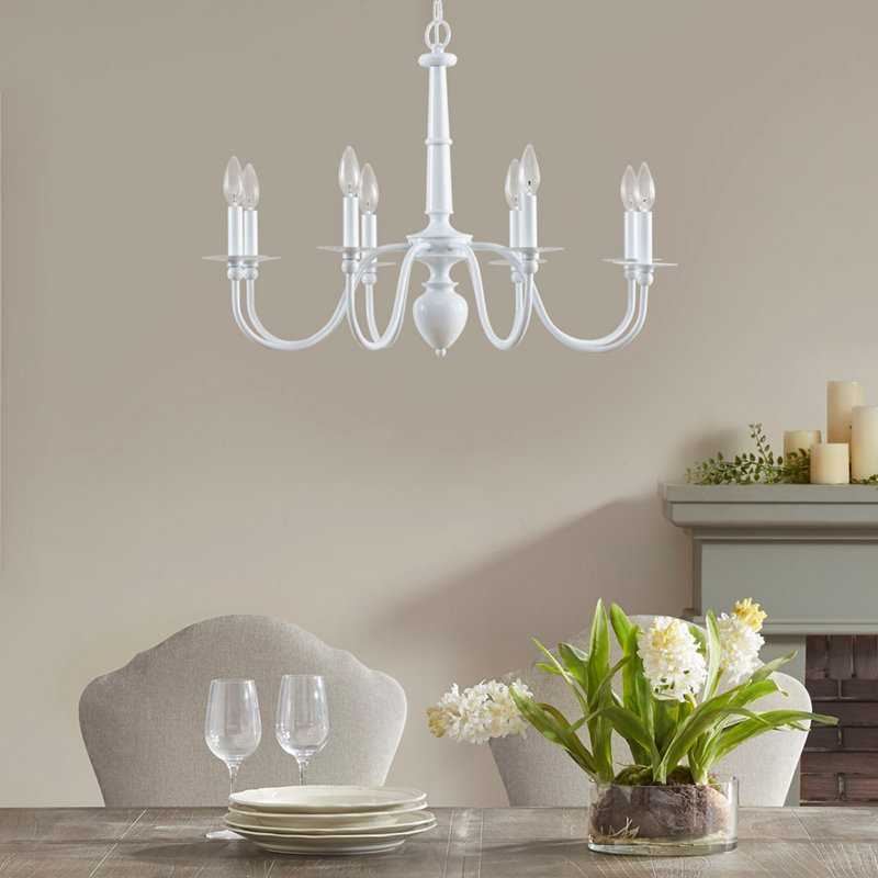 Lustre traditionnel en métal 8 lumières