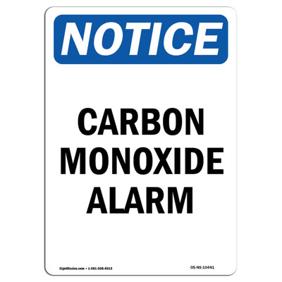 Carbon Monoxide Alarm Sign