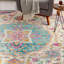 Multi Floral Thick Modern Easy To Clean Luxurious Traditional Rug For Bedroom, Living Room, Dining Room-484237772