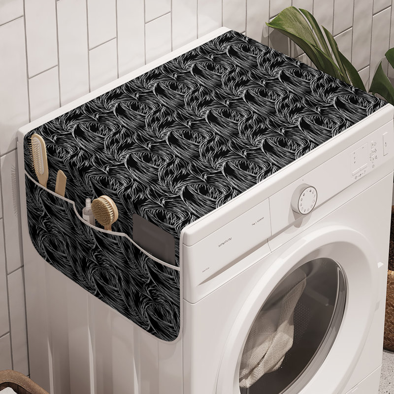 Ensemble de 2 bacs à linge East Grey de 47 po x 18,5 po gris anthracite et blanc East Urban Home