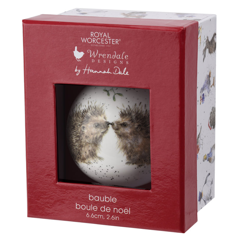 Classic Wrendale Designs, Hedgehugs Bauble