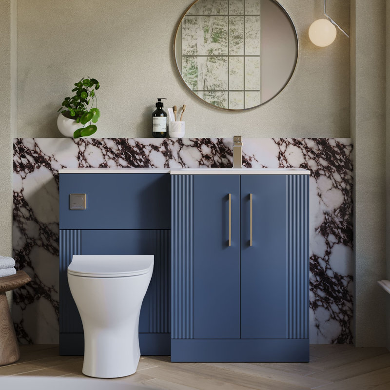 Deco 1105 mm Bathroom Vanity, Satin Blue