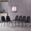 Wellersburg Modern Velvet Upholstered Armless Dining Chair-840911851-819928527-835357205