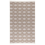 Saugatuck Geometric Area Rug in Tan/Ivory