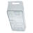 Azar Displays Stackable Wide Pantry Storage Bin Clear Organizer, 4-pack