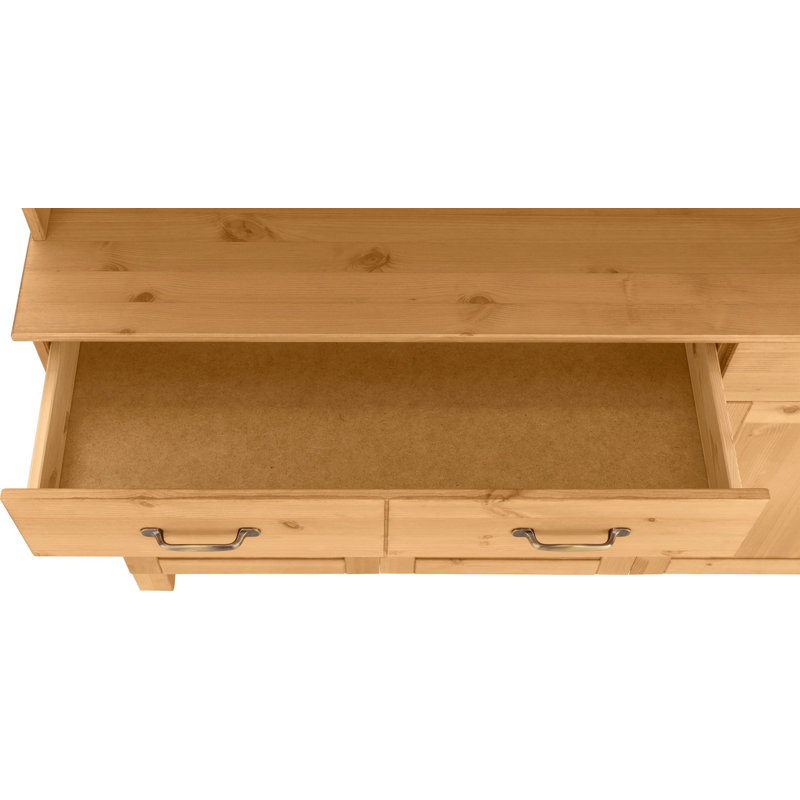 Martindale 125cm Solid Wood Sideboard, Stain Wax
