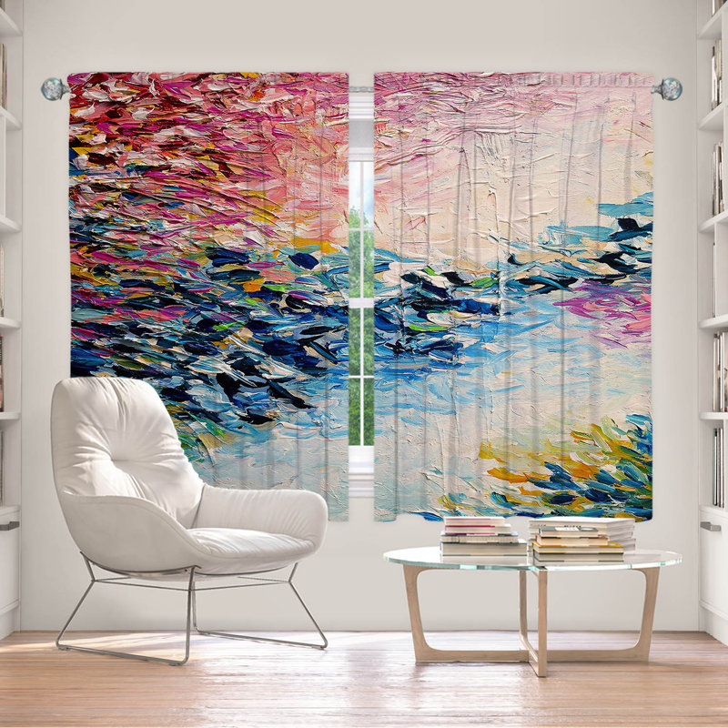 Jemine Room Darkening Curtain Pair, 56" W x 78" L