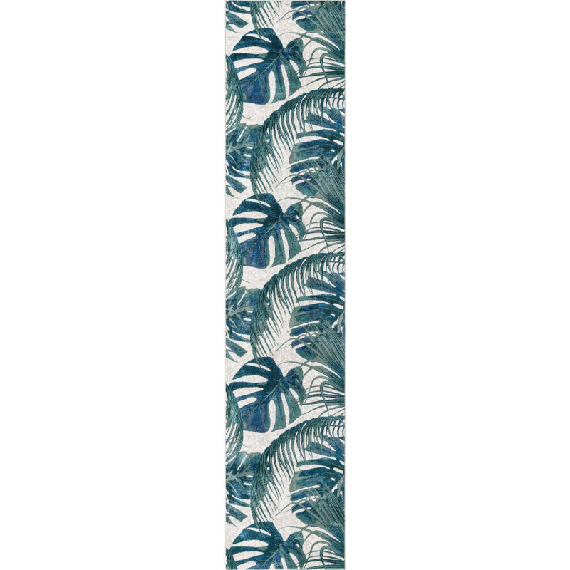 Floral Indoor Rug, Runner 2'7" x 12'