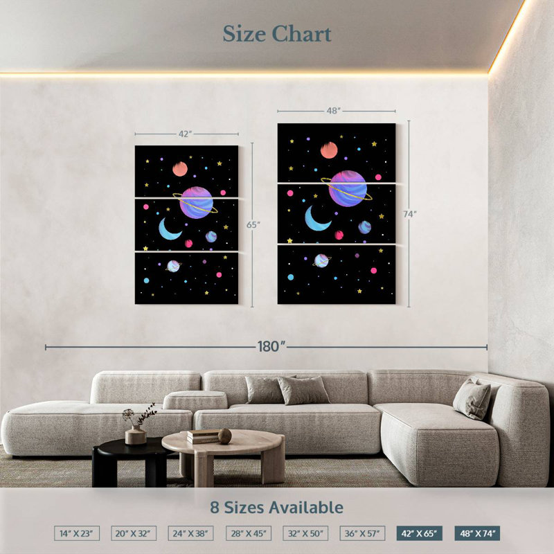 Oberle Great Universe, 74" H x 48" W