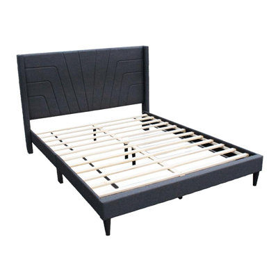 Kaster Upholstered Wingback Bed