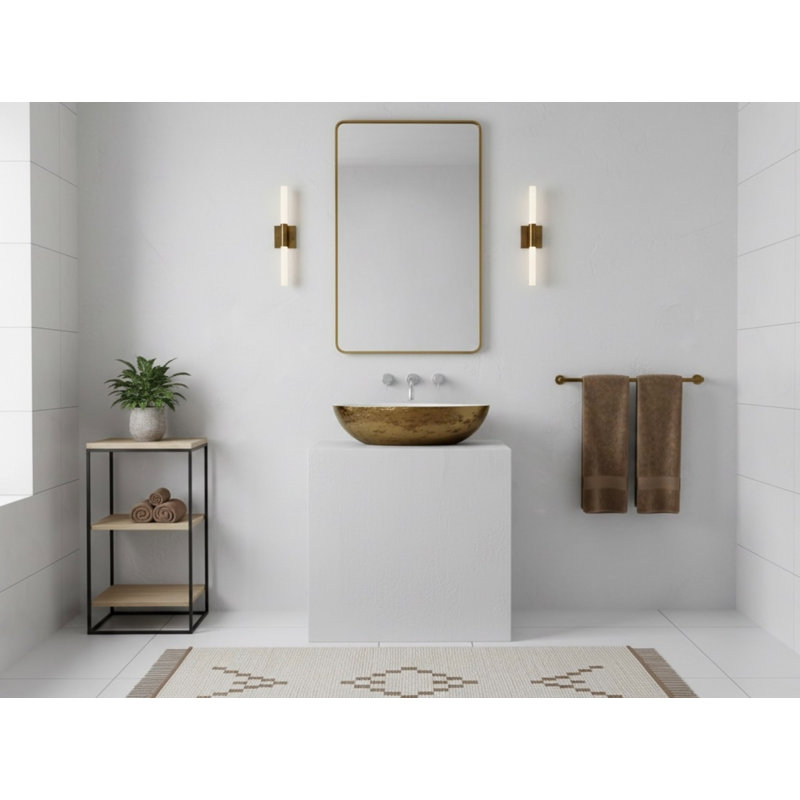 Vast Studio Vessel Sink – Oval Countertop Basin with Smooth Interior, Metallic Luxury Finish & Modern Spa-Inspired Sculpted Design