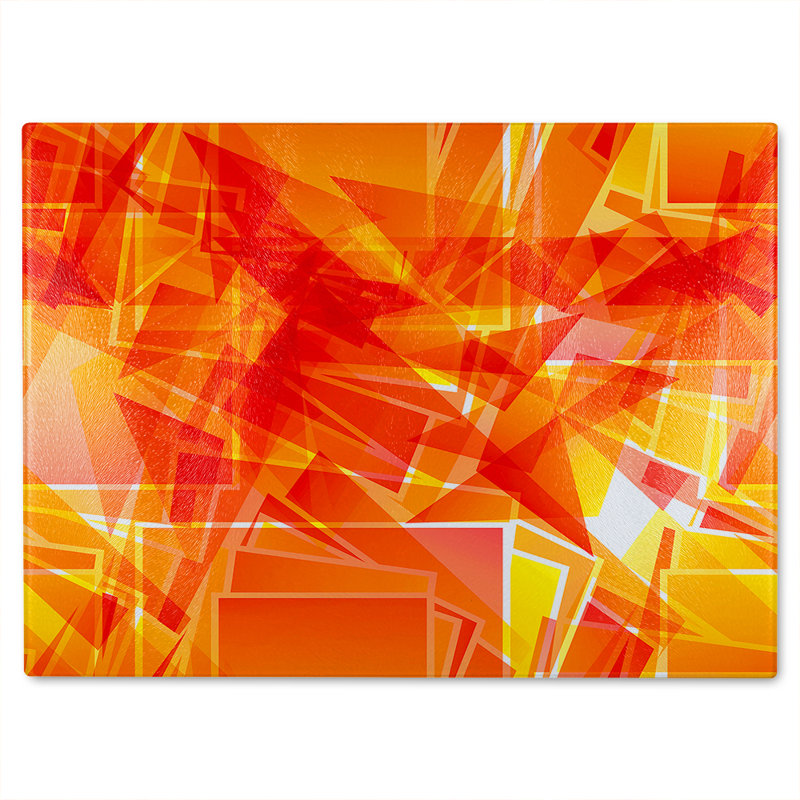 Geometric Glass Chopping Board