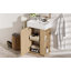 Meuble-lavabo 21,6 po avec lavabo en céramique