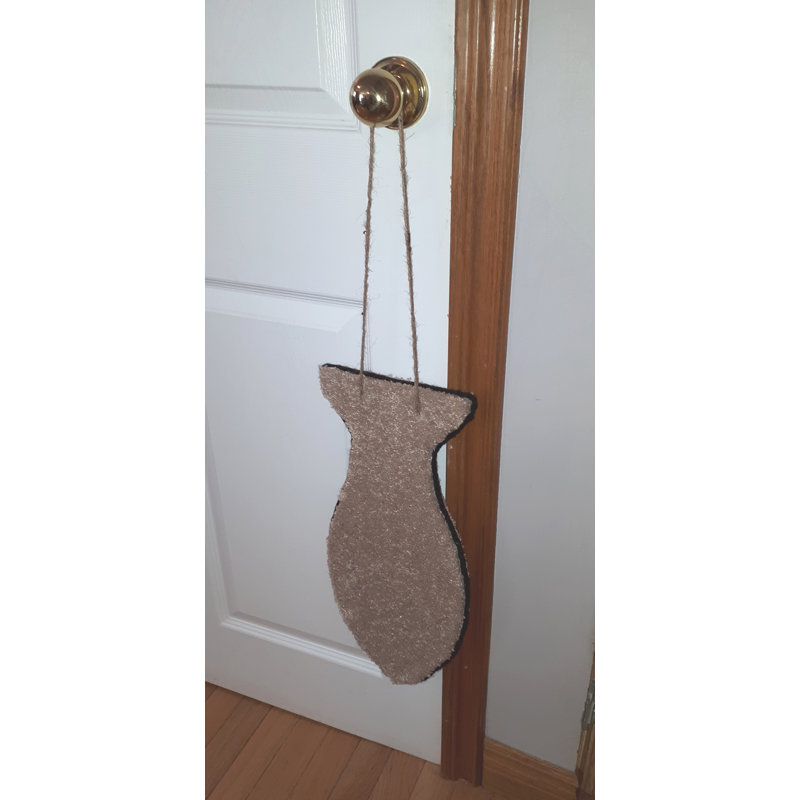 Planche à gratter avec porte en forme de poisson Kaufman, Beige