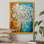 «Bright Blossoming Minimal Wildflowers V», reproduction sur toile