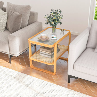 Table de bout avec rangement Akila