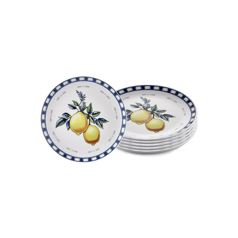 Odore Di Limone Collection Dinner Plates, Set Of 6