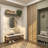 Vivienne Brown Wood Distressed Room Wall Mirror with Beaded Detailing-1072346934-1072346941