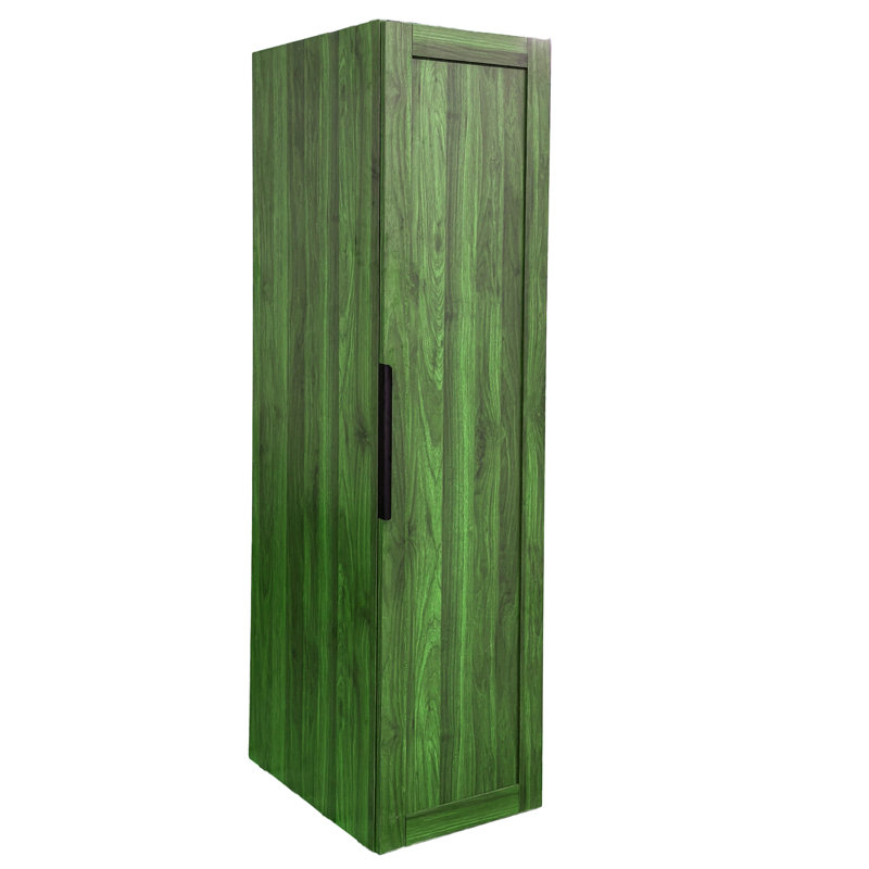 Armoire de rangement 62,8 po avec 5 tablettes suspendues, Vert