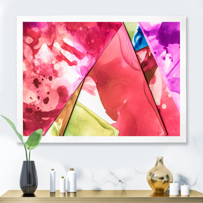 «Red Mauve», art mural moderne sur toile