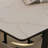 Double-Layer Rock Board Ash Wood Dining Table Set