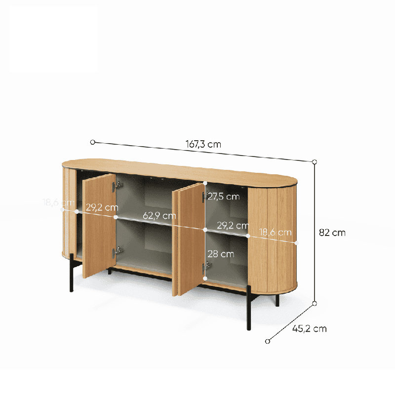 Medrano 167cm Sideboard