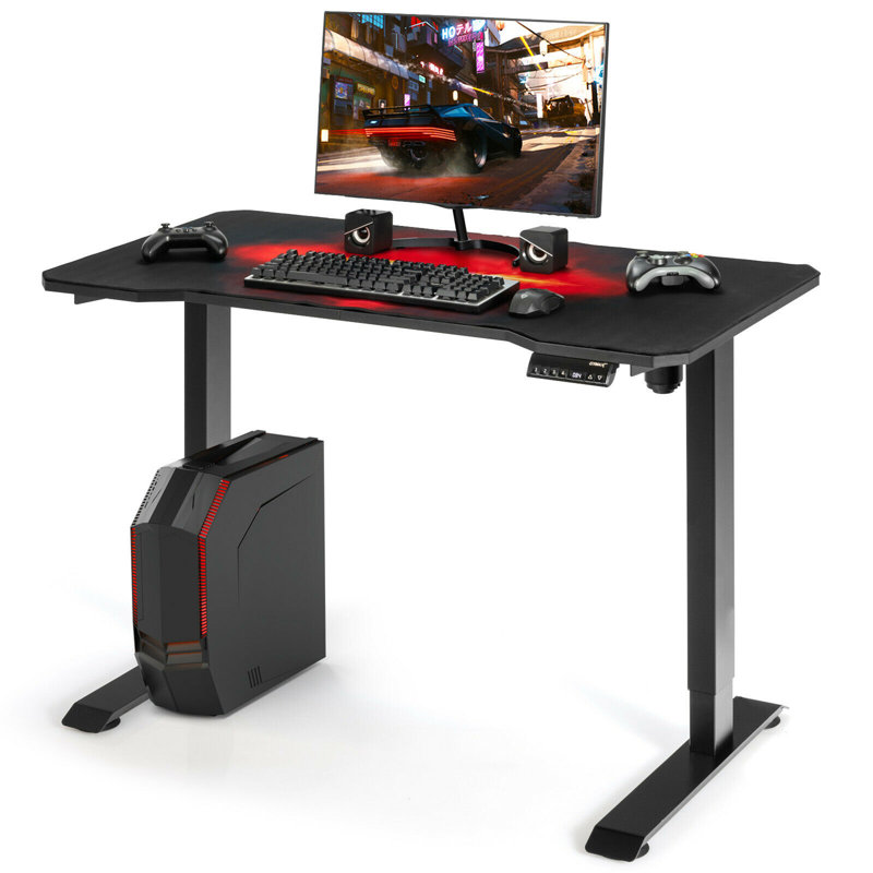 Bartman Adjustable Metal Base Computer Table