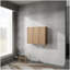 Armoire latérale de salle de bain 36 po, 3 portes à fermeture douce, montage flottant, 12 * 3 (emballage KD)