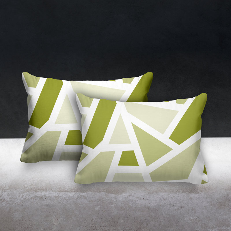 Coussin carré intérieur / extérieur Marion, Chartreuse