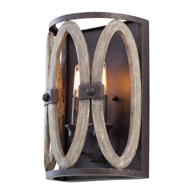 Belmont 2 LT Florence Gold Wall Sconce Kalco