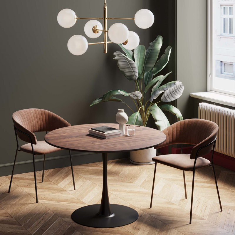 Chic dining table, Black, 74cm H x 80cm W x 80cm D