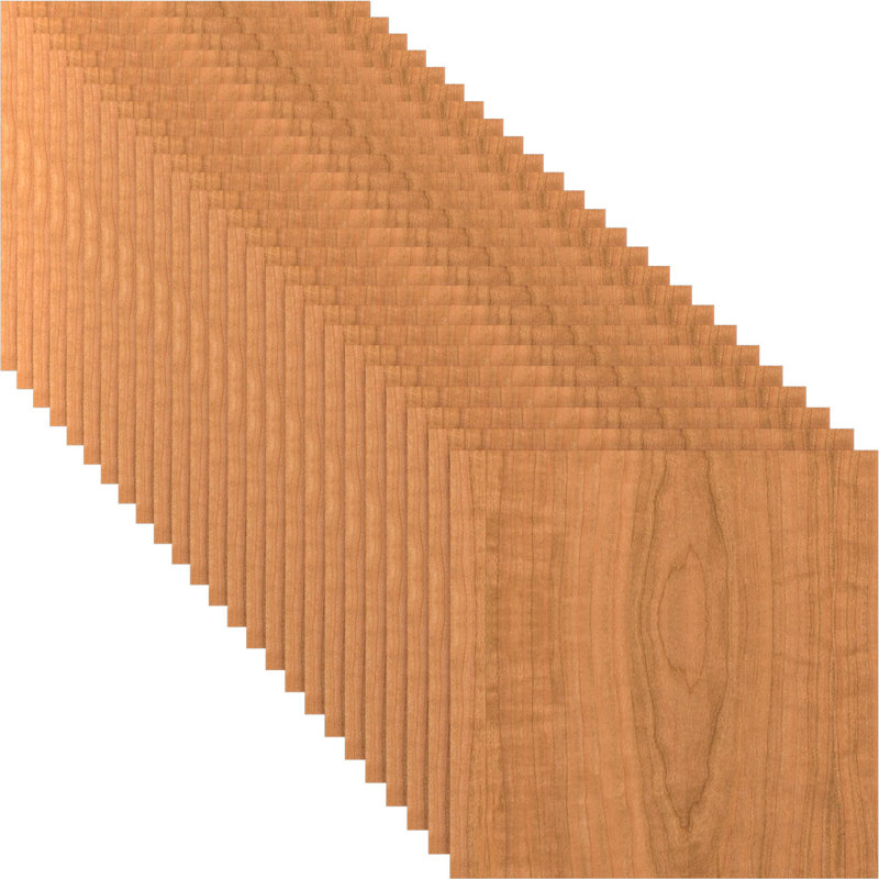 Planches en bois, Cerisier, H 11,75 po x l 11,75 po x P 0,25 po
