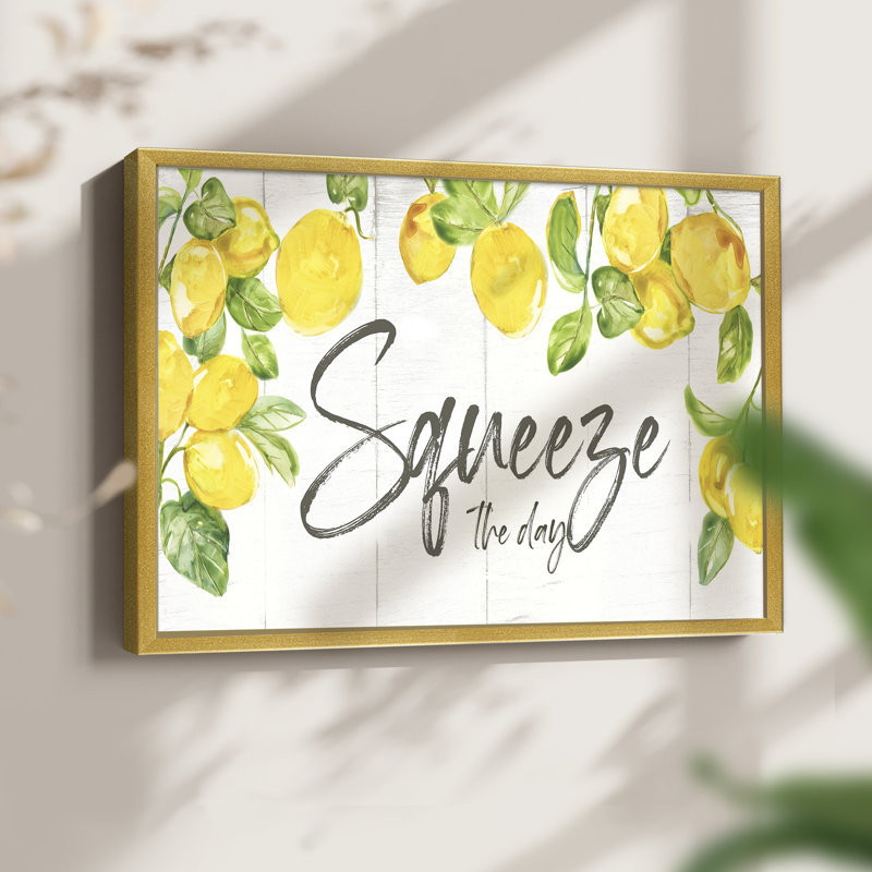 Lemon Squeeze - Imprimé encadré - Restickable
