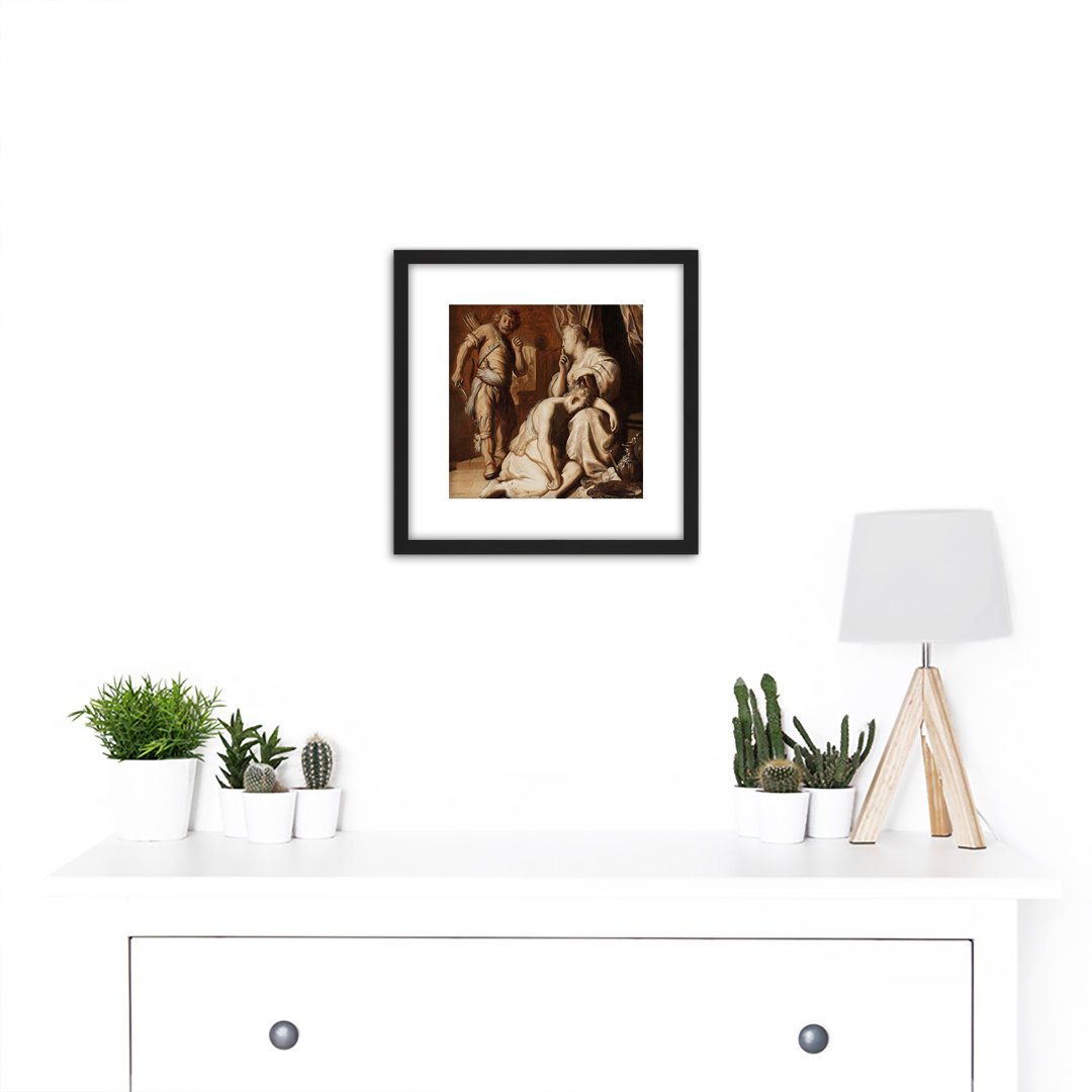 Samson And Delilah by Rembrandt - Single Picture Frame Painting